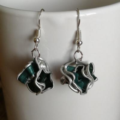  Boucles d'oreilles vert